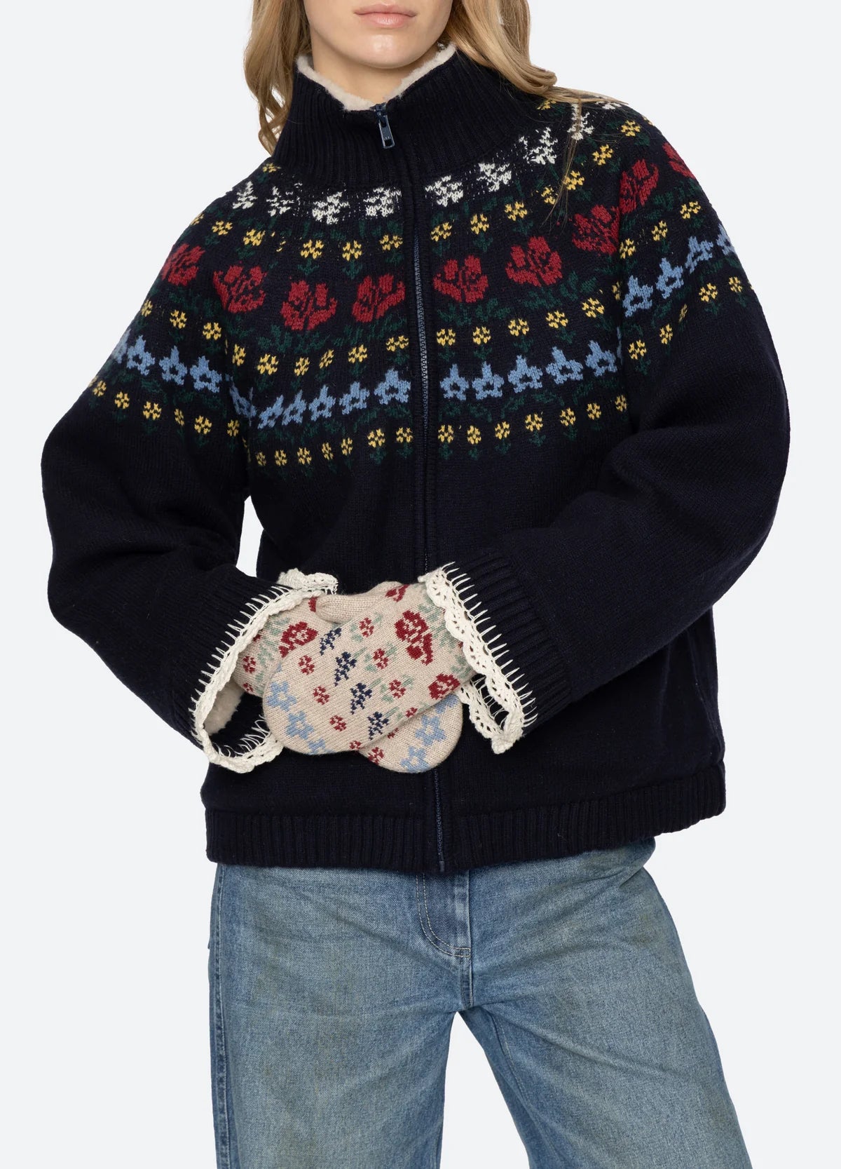 Preston Knit Mittens CREAM