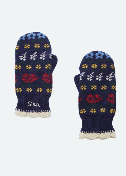 Preston Knit Mittens NAVY