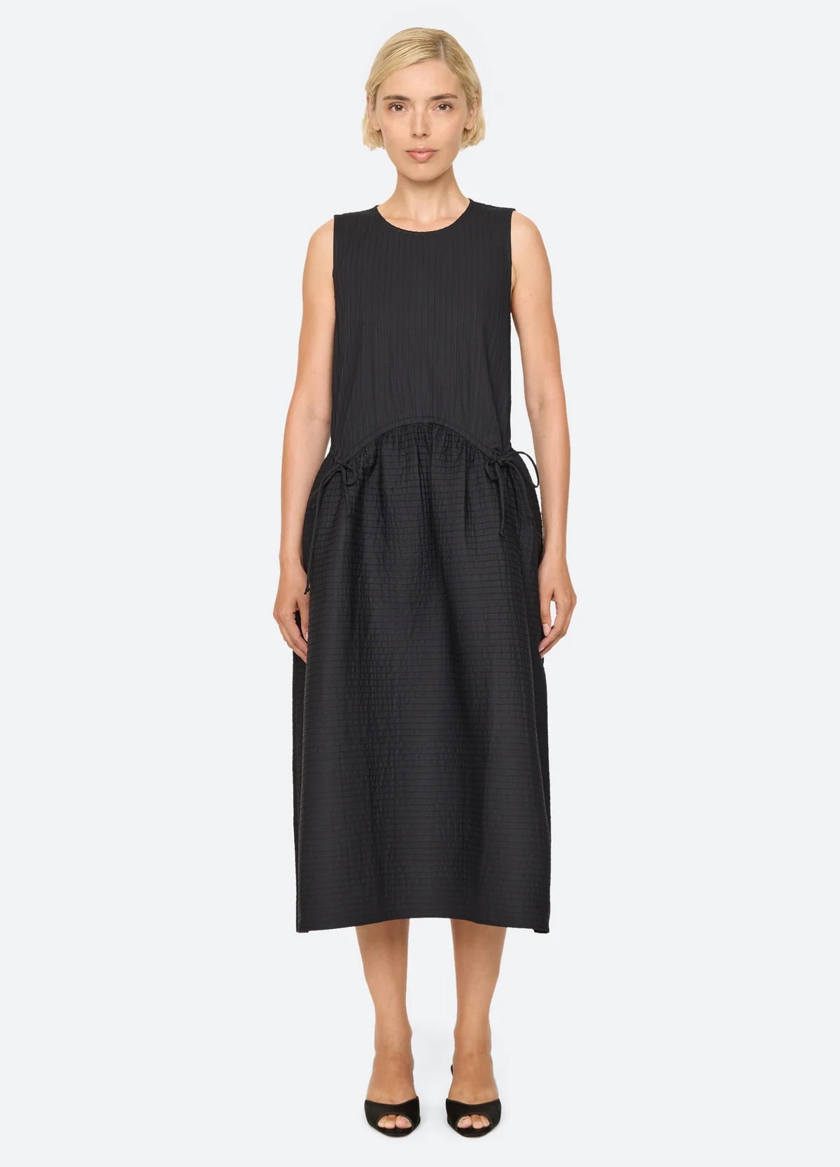 Roni Solid Sleeveless Dress