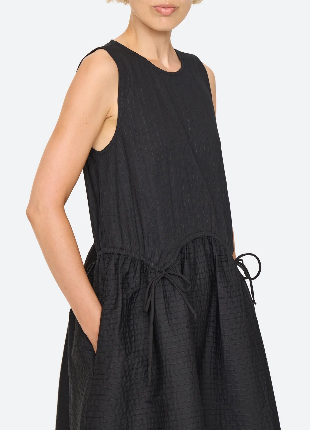 Roni Solid Sleeveless Dress