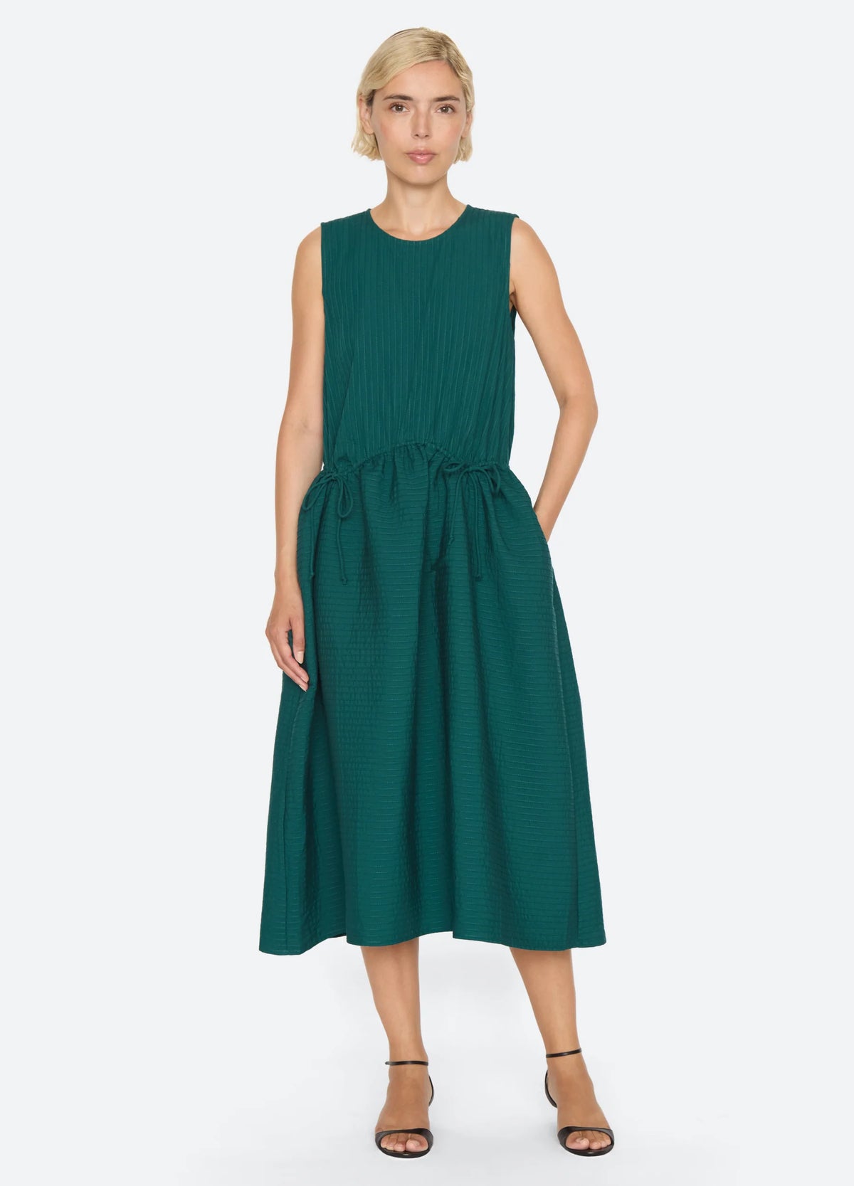 Roni Solid Sleeveless Dress