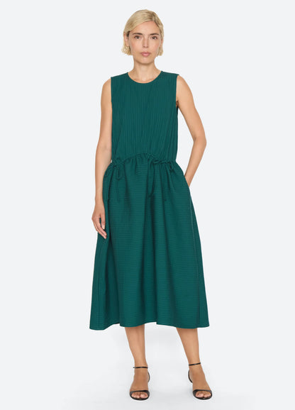 Roni Solid Sleeveless Dress TURQUOISE