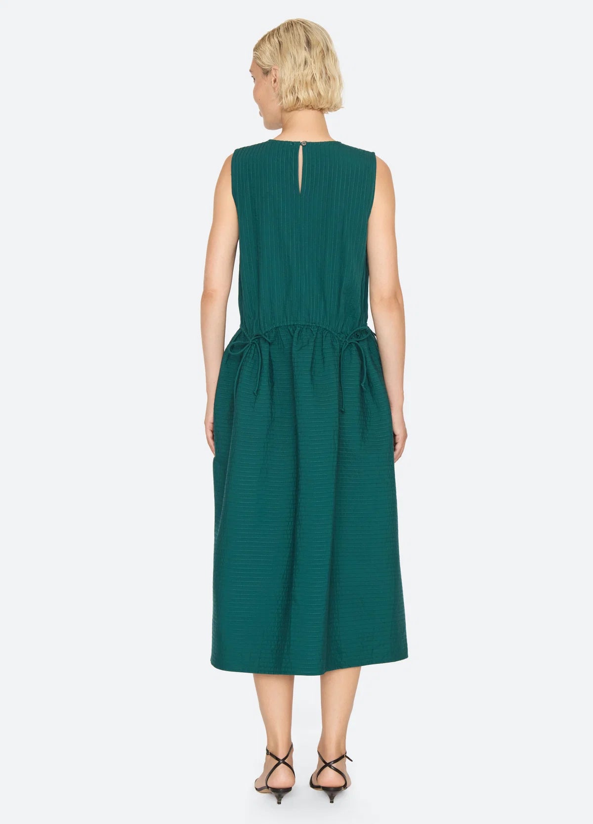 Roni Solid Sleeveless Dress TURQUOISE