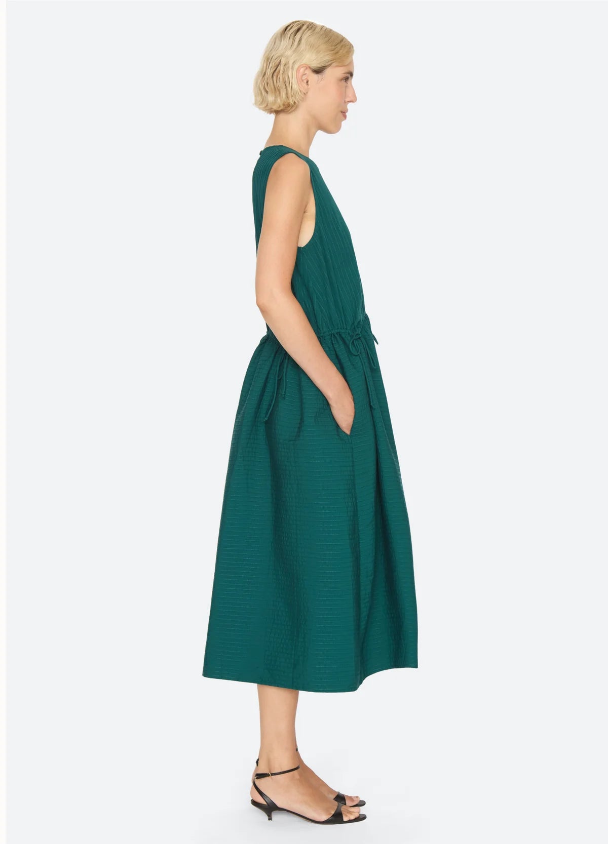 Roni Solid Sleeveless Dress