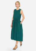 Roni Solid Sleeveless Dress TURQUOISE