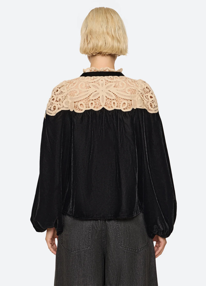 Shiloh Embroidered Long Sleeve Top