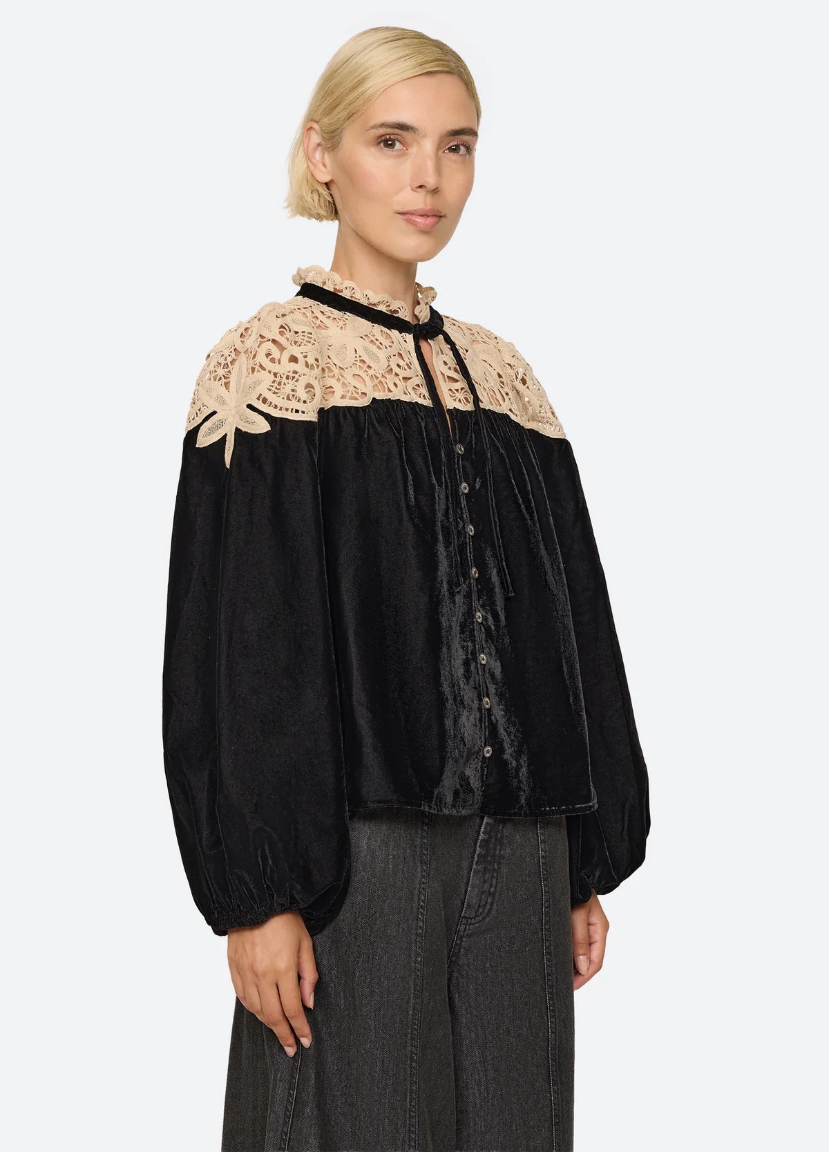 Shiloh Embroidered Long Sleeve Top