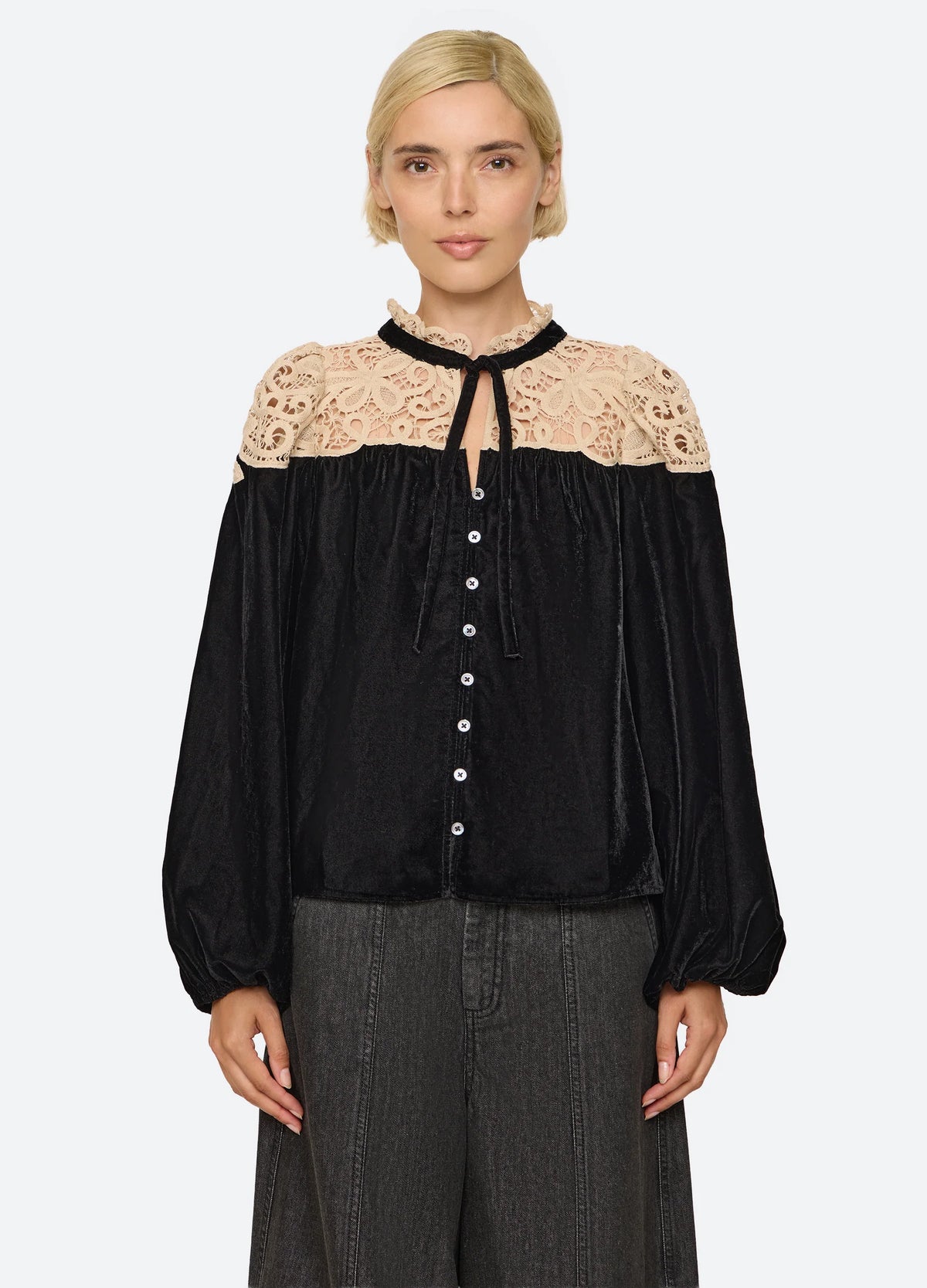 Shiloh Embroidered Long Sleeve Top