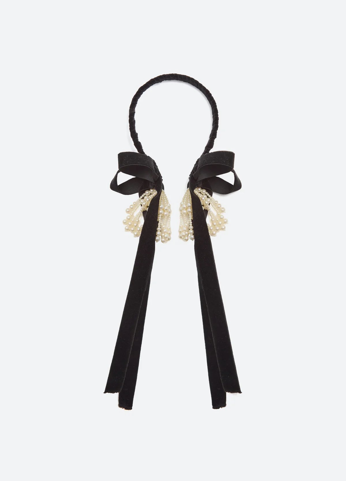 Shiloh Embroidered Hair Band BLACK