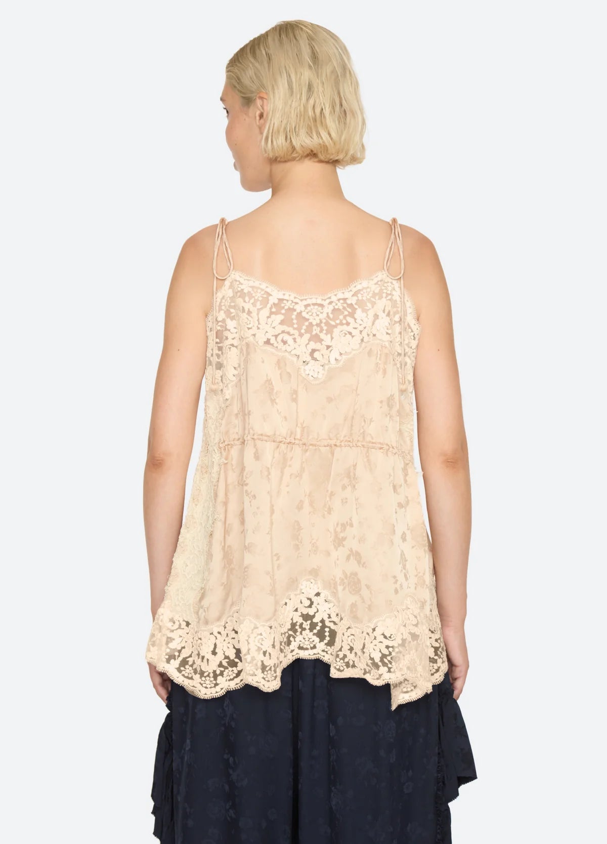 Shay Lace Tie Camisole NUDE