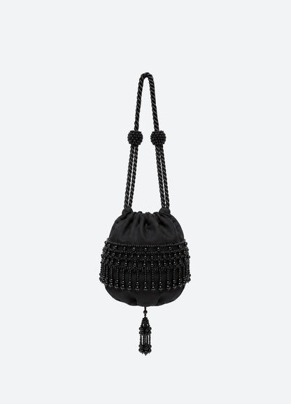 Carlotta Embroidered Pouch BLACK