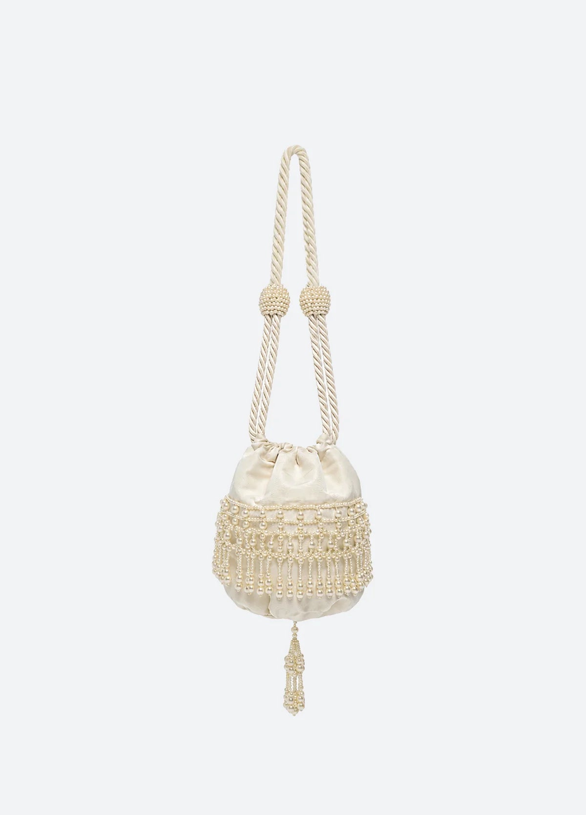Carlotta Embroidered Pouch CREAM
