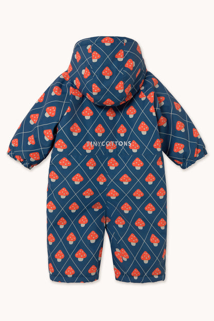 Mushrooms Snow One-Piece LIGHT NAVY