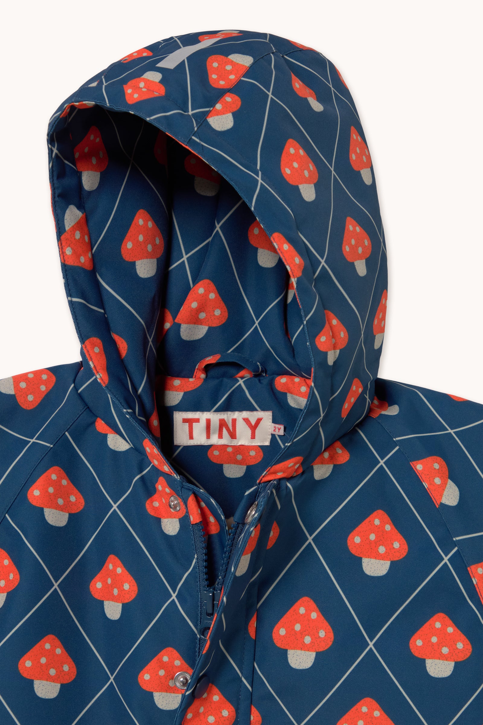Mushrooms Snow One-Piece LIGHT NAVY