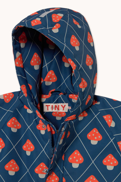 Mushrooms Snow One-Piece LIGHT NAVY