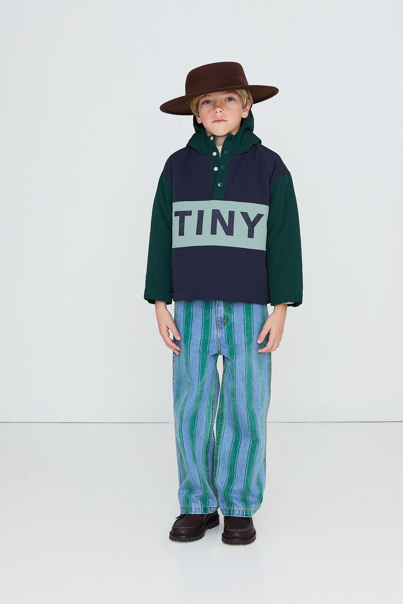 Color Block Woven Jacket LIGHT NAVY