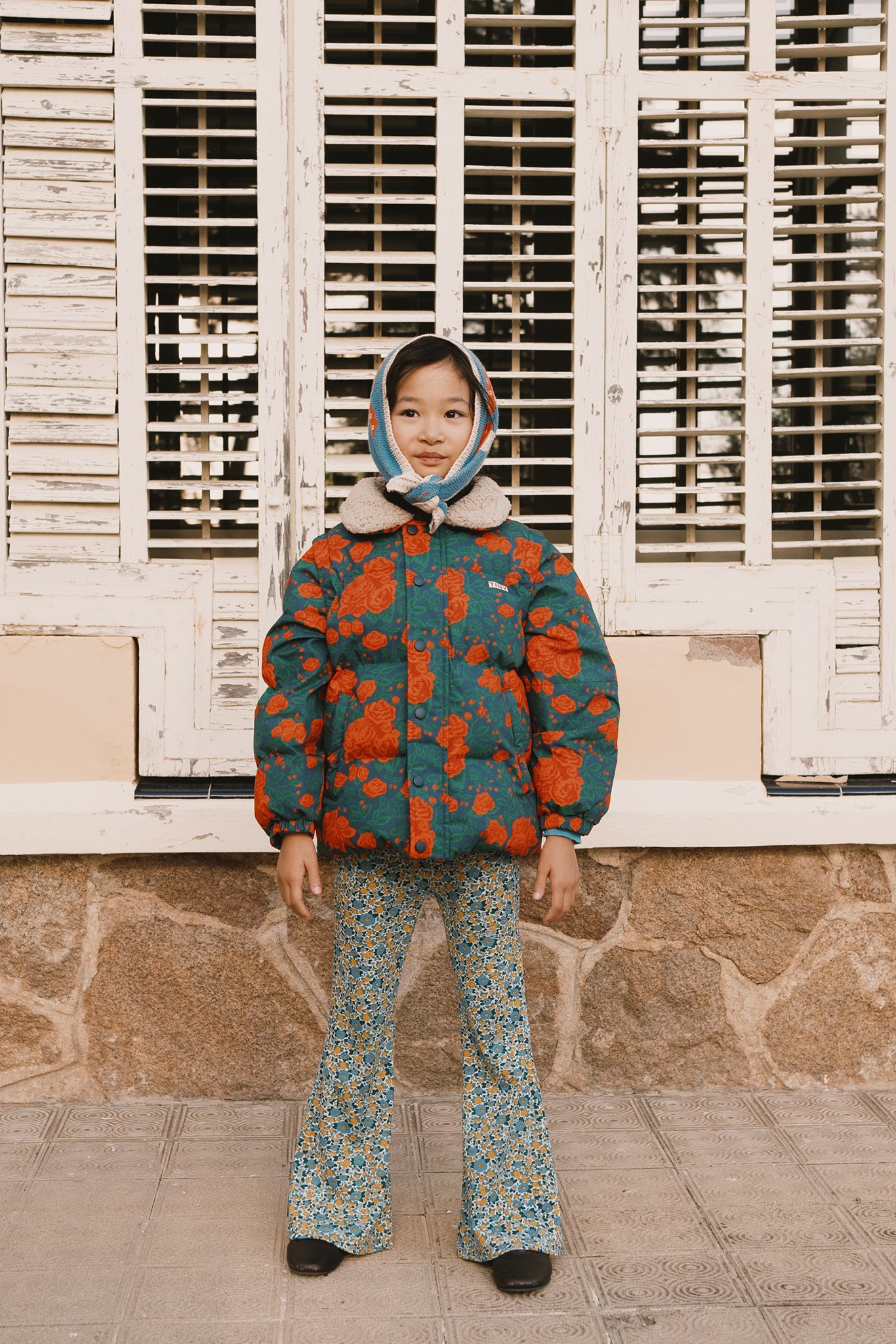 Roses Short Padded Jacket