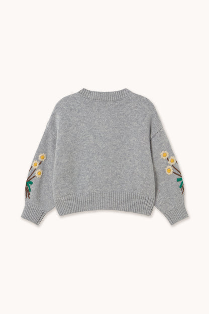 Flowers Cardigan GREY MELANGE