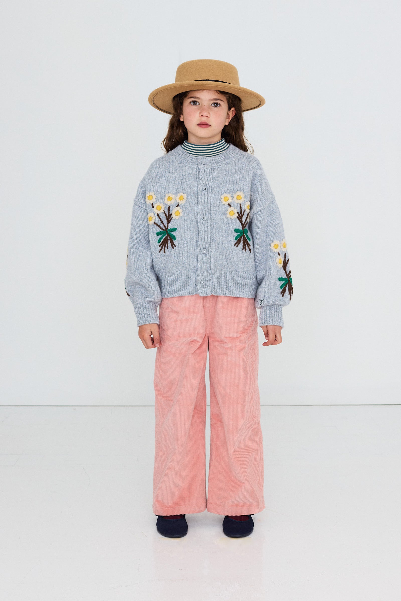 Flowers Cardigan GREY MELANGE