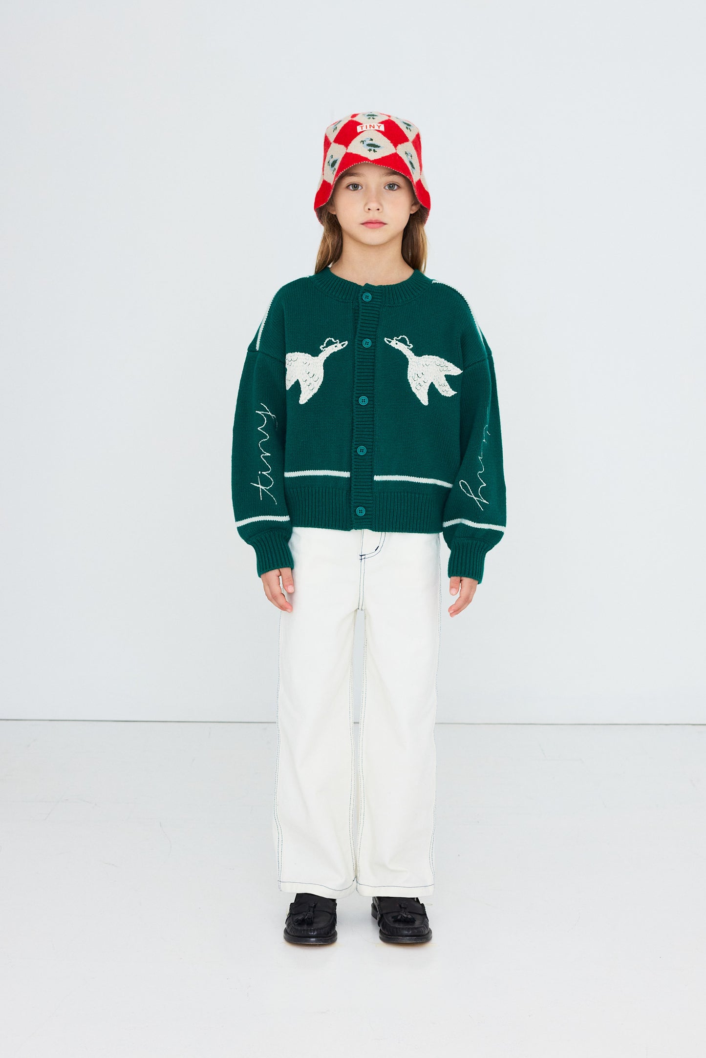 Geese Embroidery Cardigan