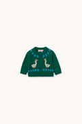 Vanilla Geese Baby Cardigan DARK GREEN