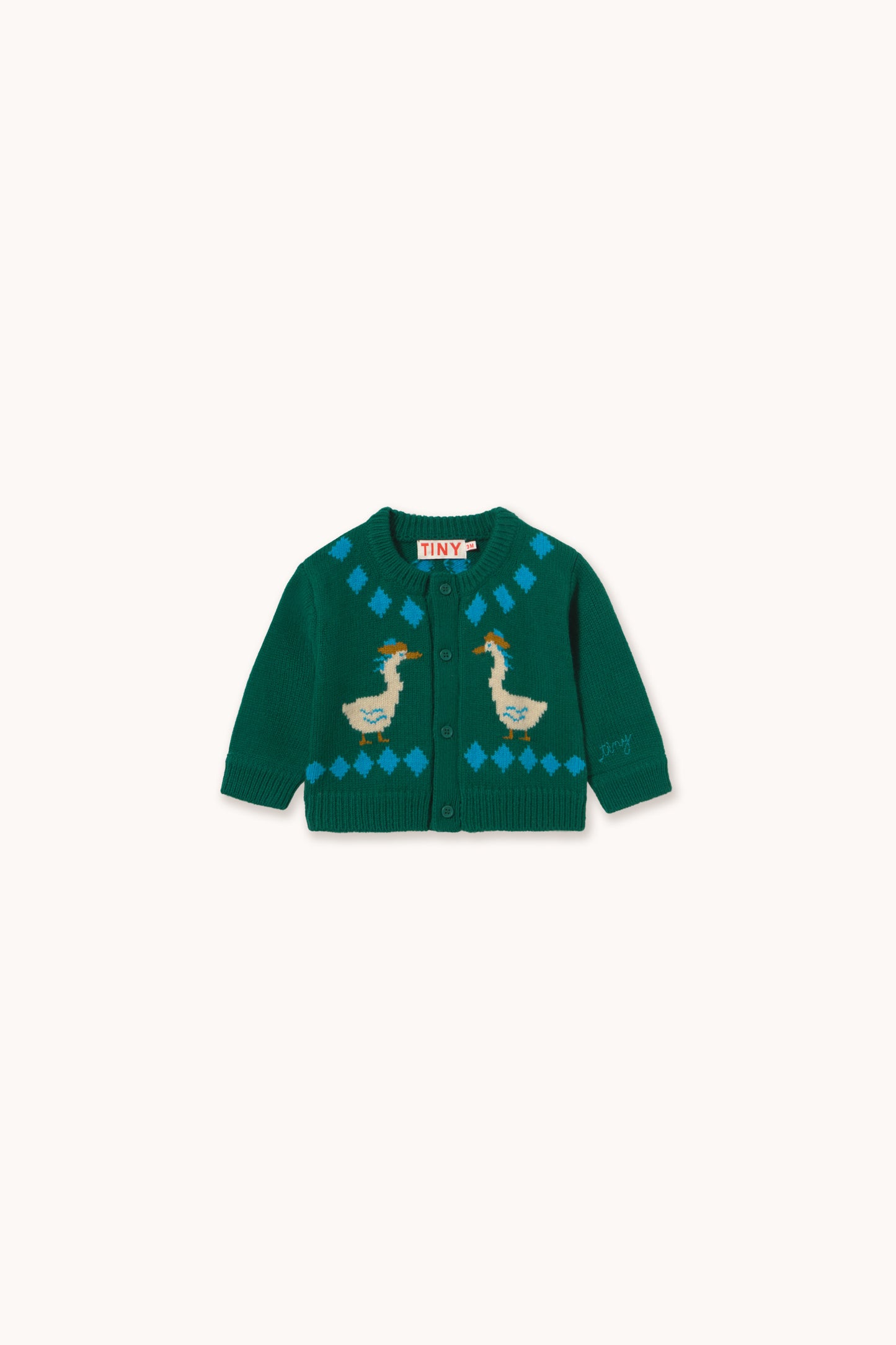 Vanilla Geese Baby Cardigan