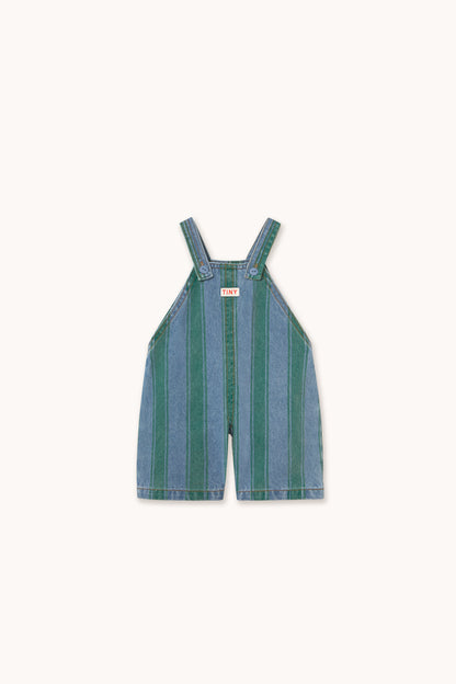 Retro Stripes Baby Denim Dungaree DENIM MEDIUM WASH