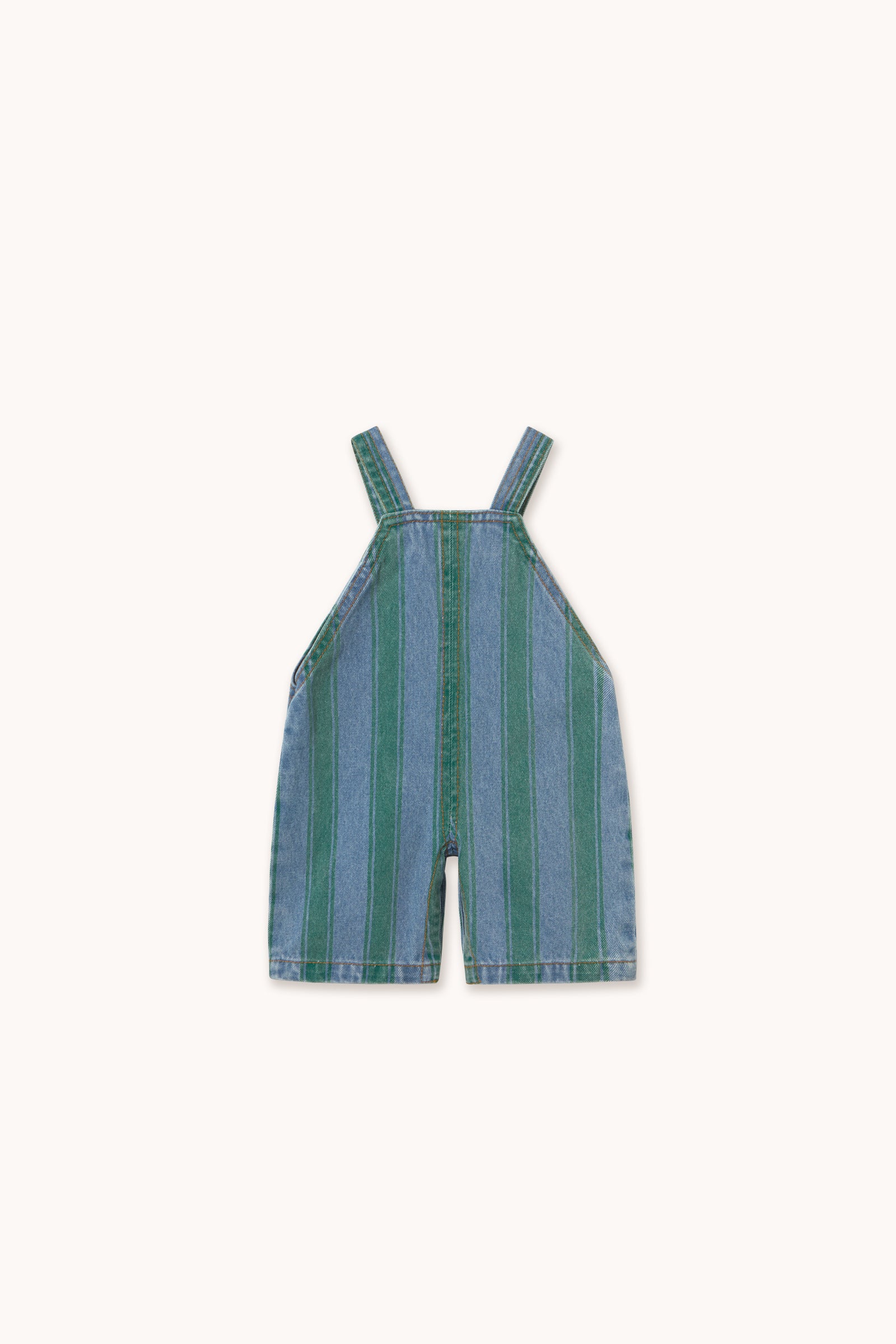 Retro Stripes Baby Denim Dungaree DENIM MEDIUM WASH