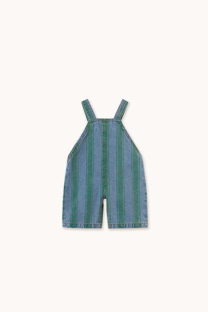 Retro Stripes Baby Denim Dungaree DENIM MEDIUM WASH