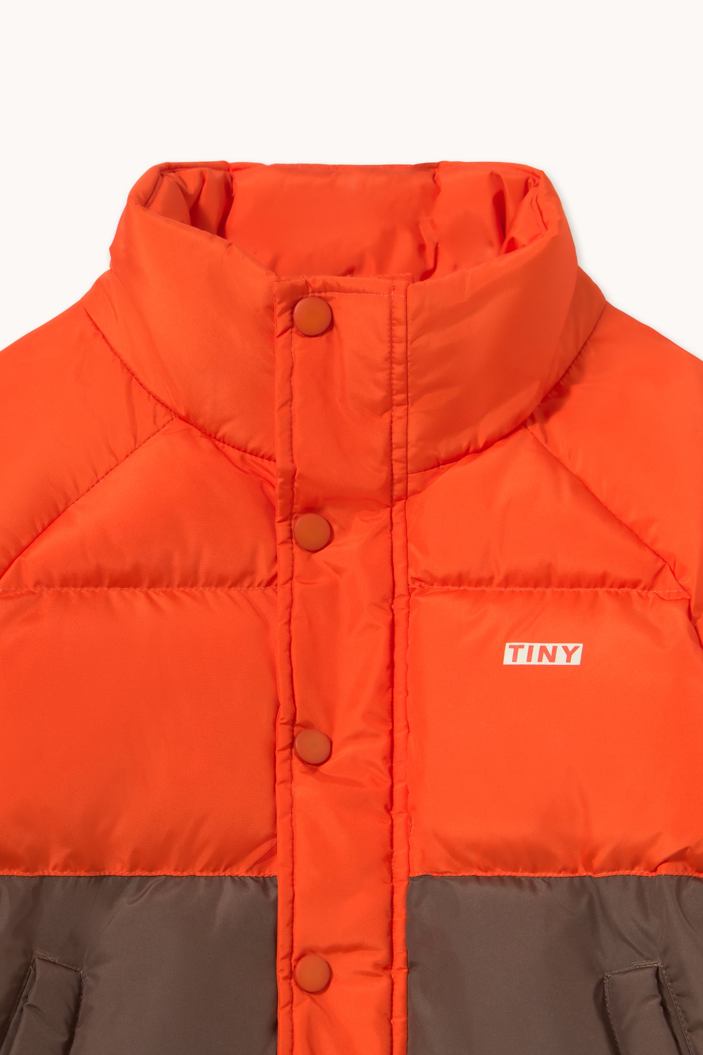 Color Block Short Padded Jacket