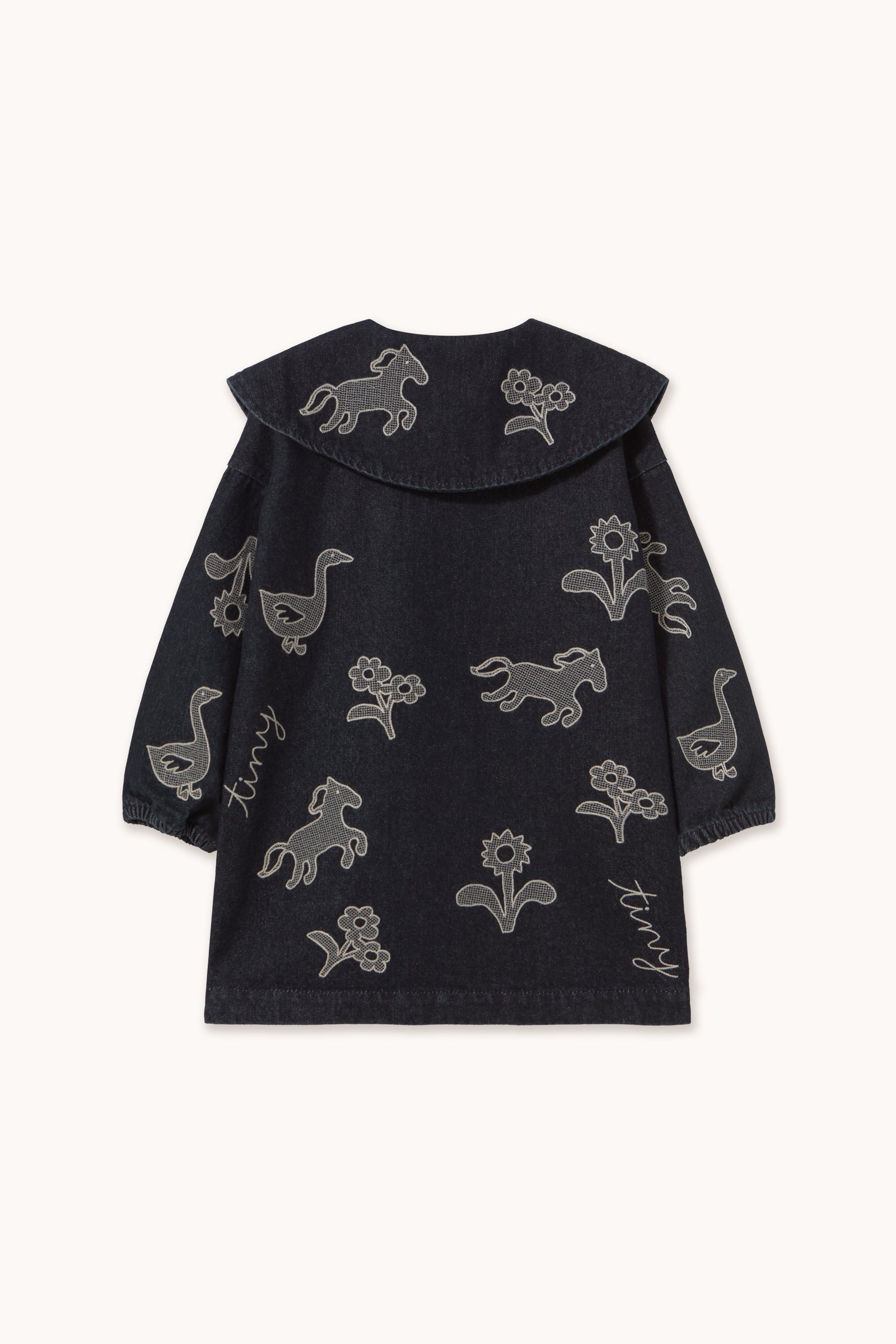 Horses &amp; Flowers Denim Dress DENIM DARK WASH