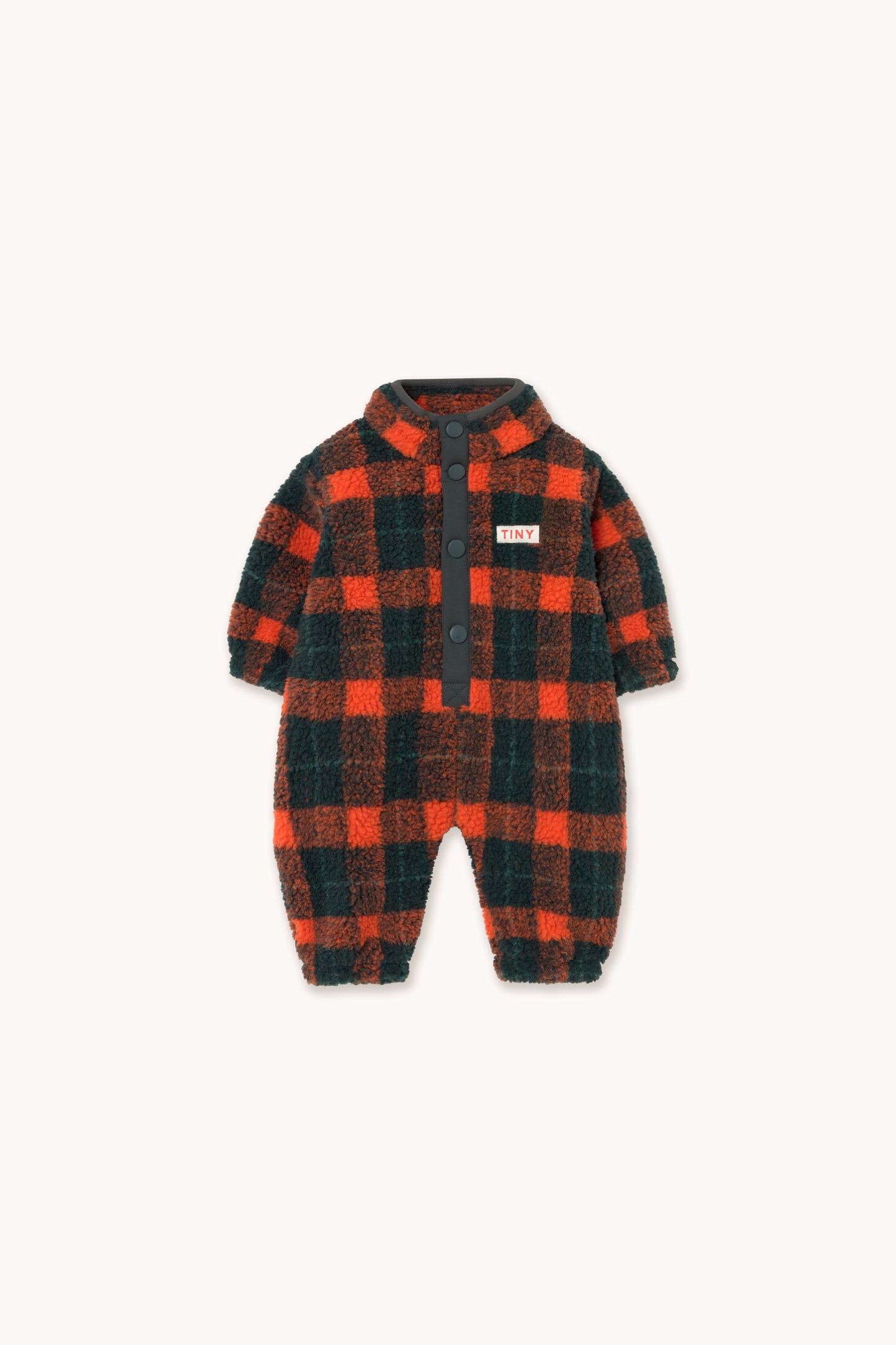 Red Check Sherpa One-Piece