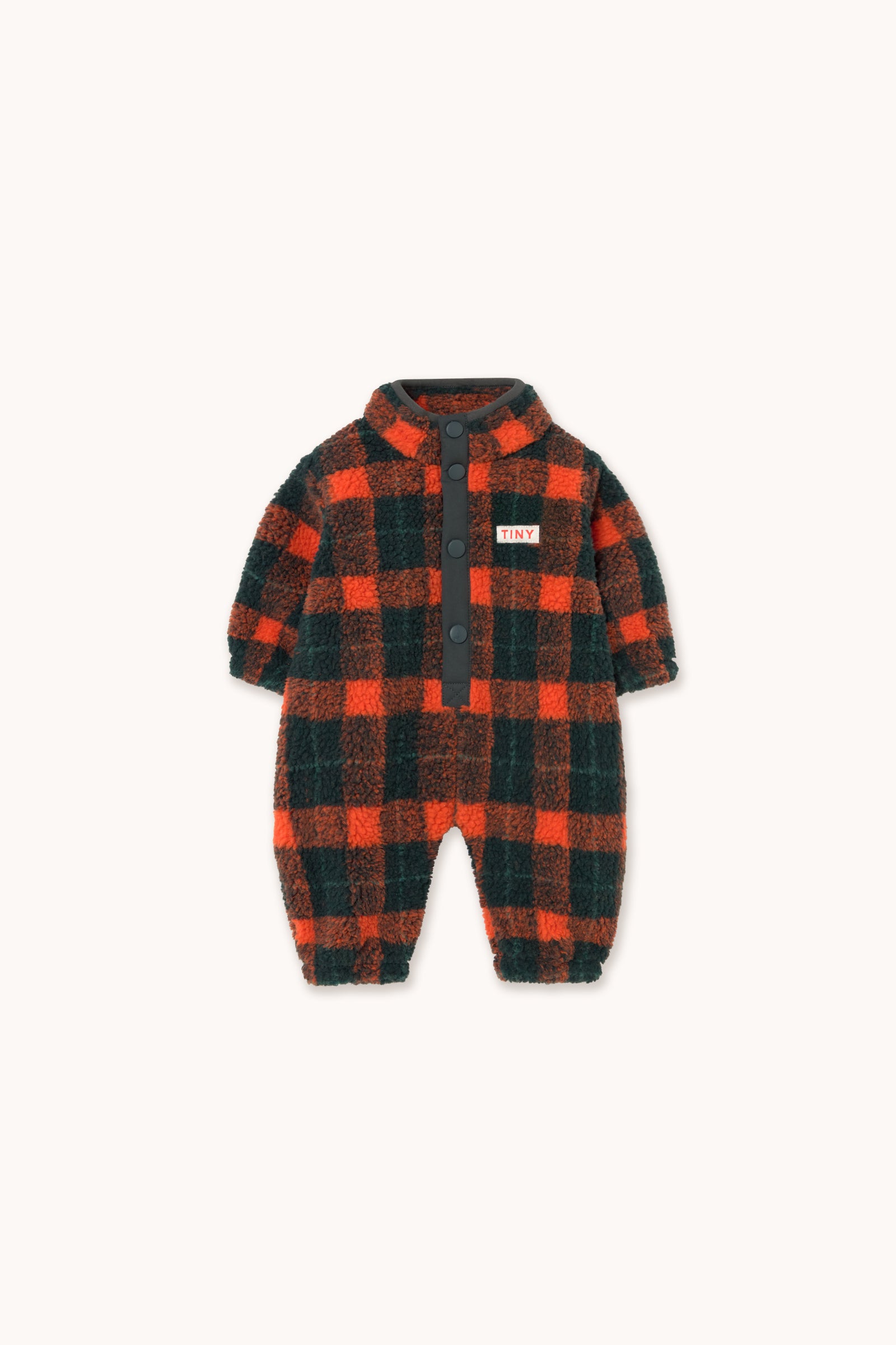 Red Check Sherpa One-Piece MULTICOLOR