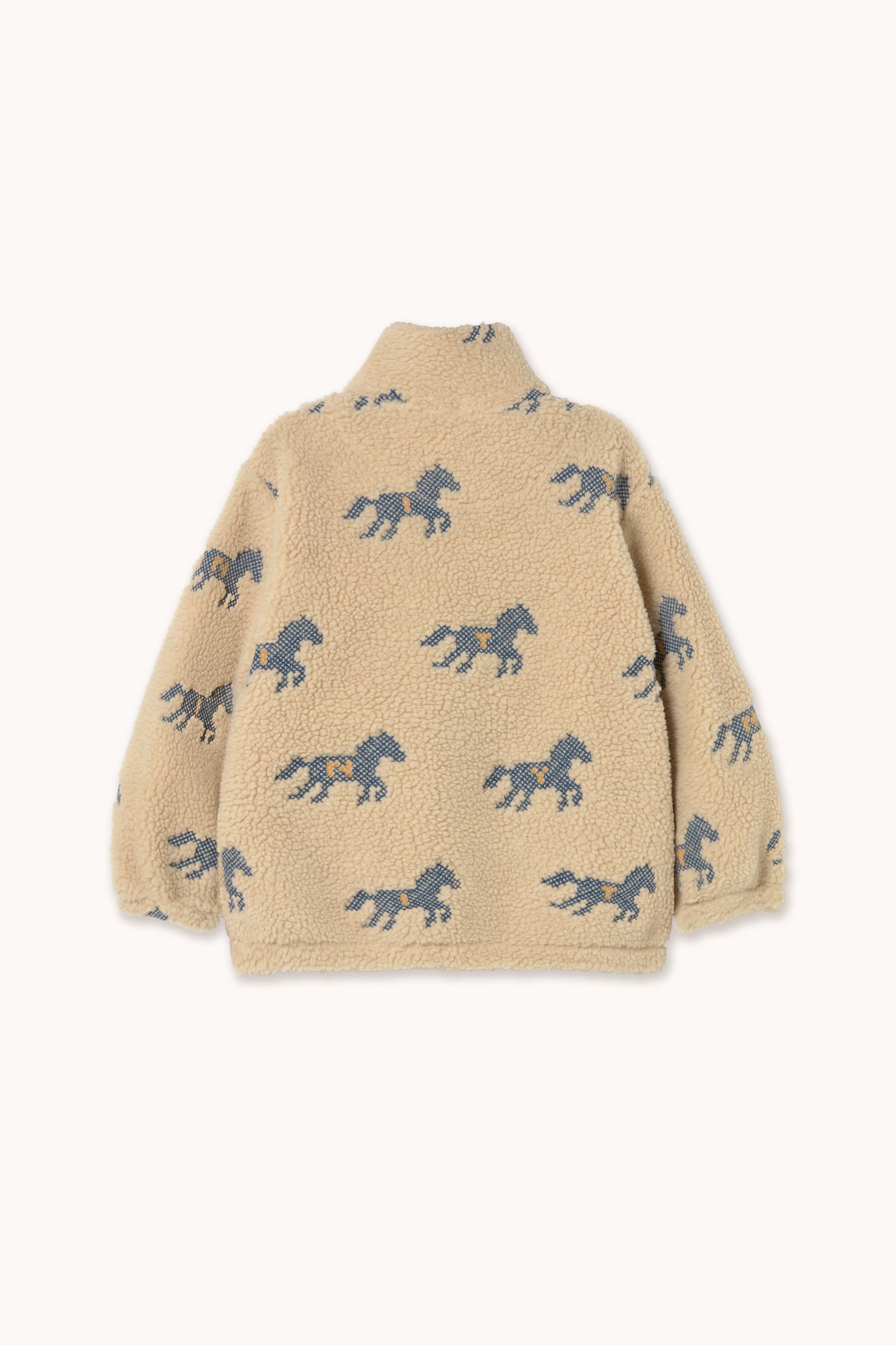 Horses Sherpa Sweatshirt VANILLA