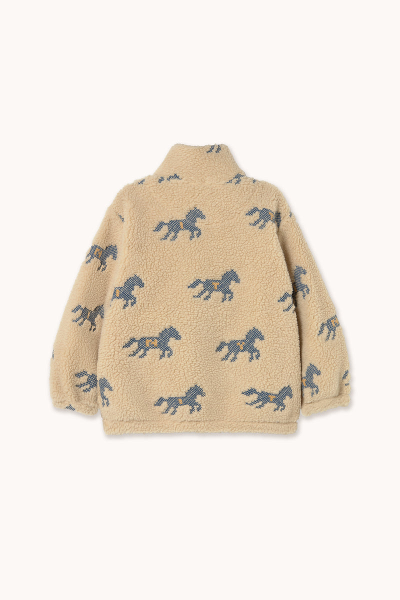Pferde-Sherpa-Sweatshirt
