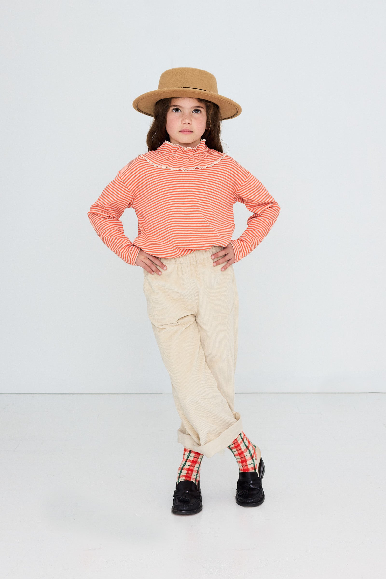 Stripes Rib Tee SUMMER RED