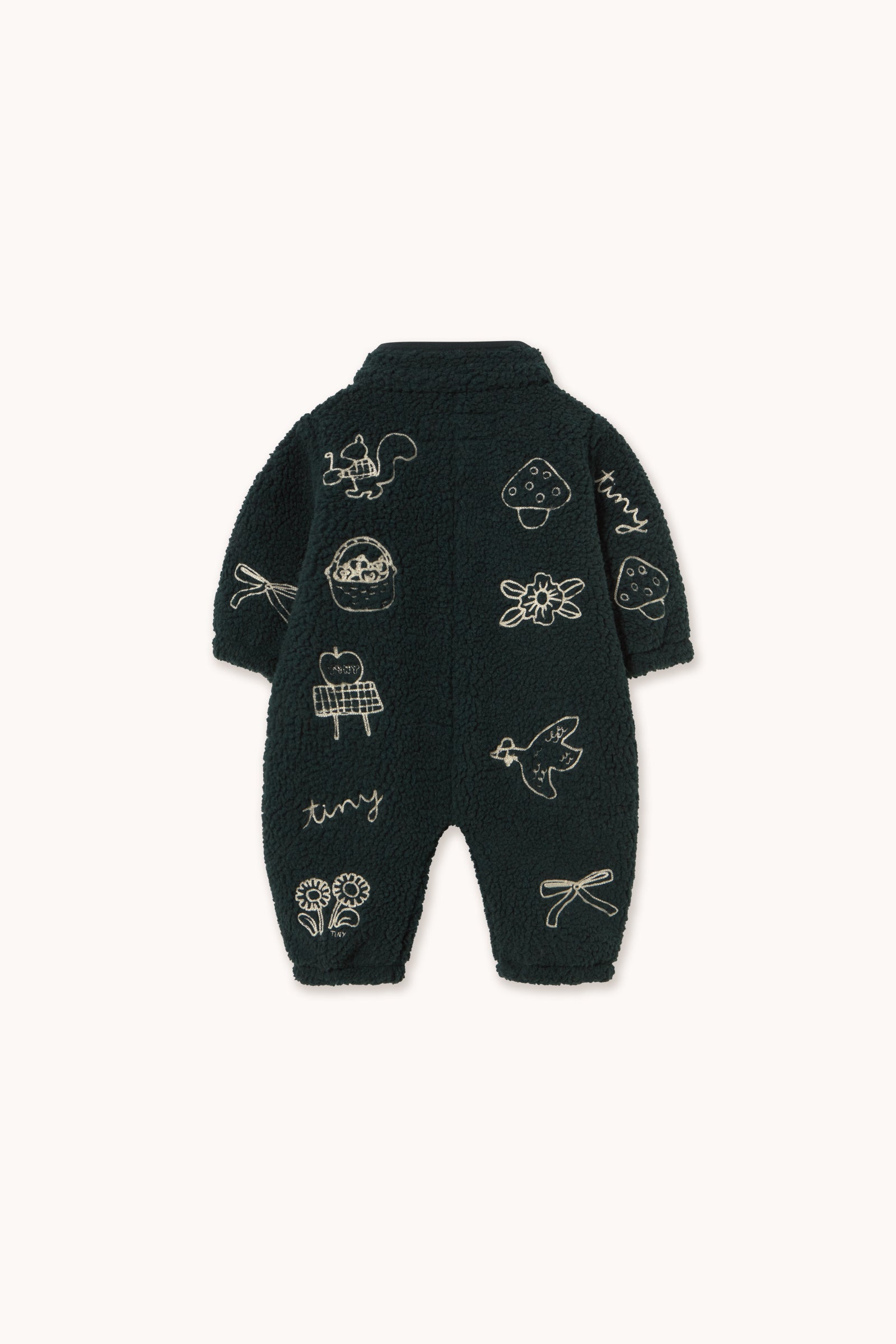 Tiny Apples Sherpa One-Piece INK BLUE