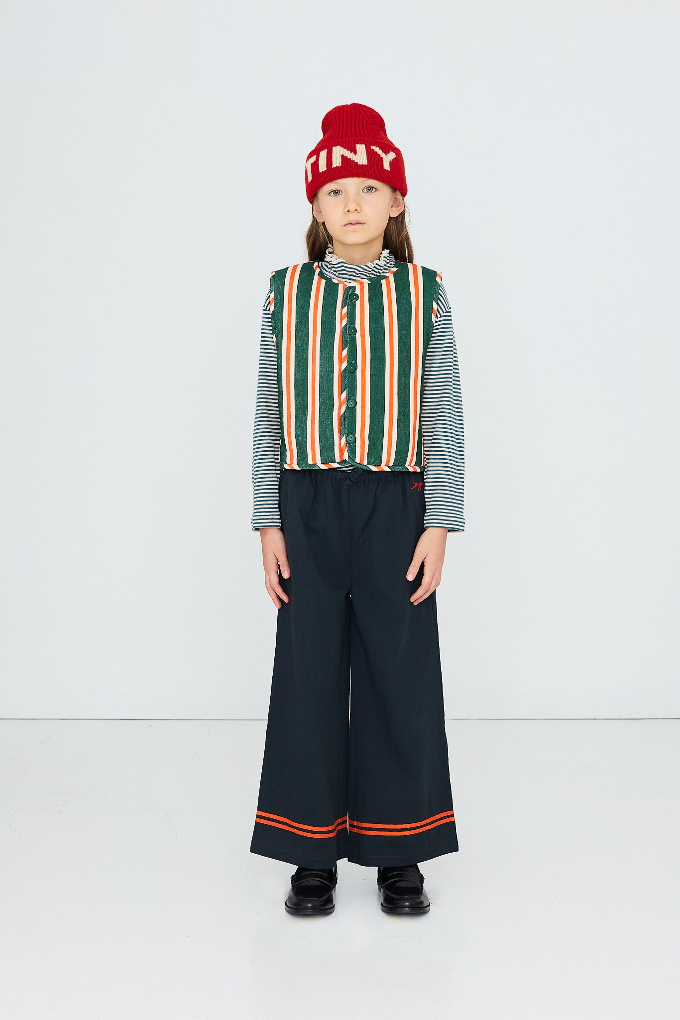 Red Stripes Woven Pant INK BLUE
