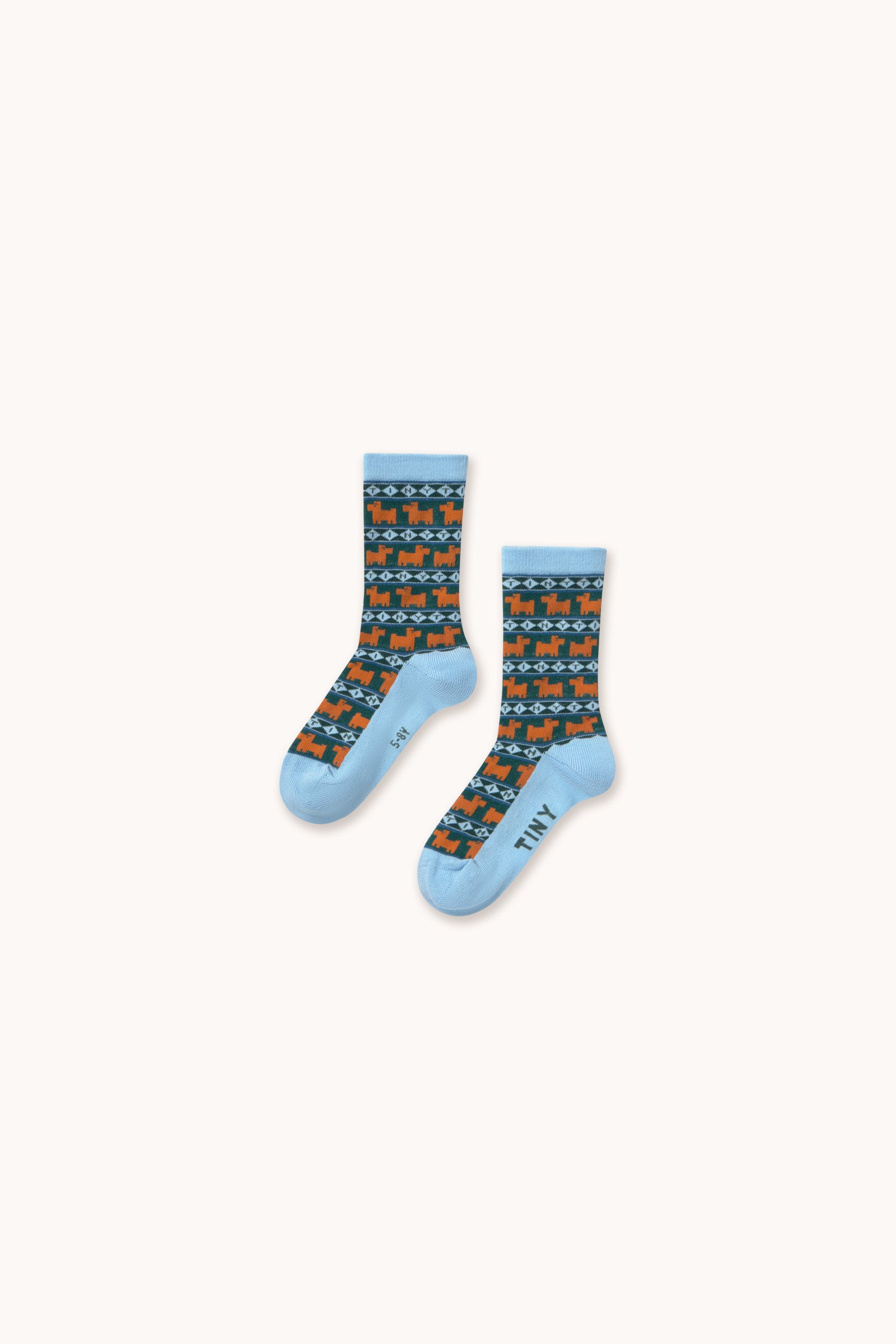 Tiny Dogs Medium Socks DENIM BLUE