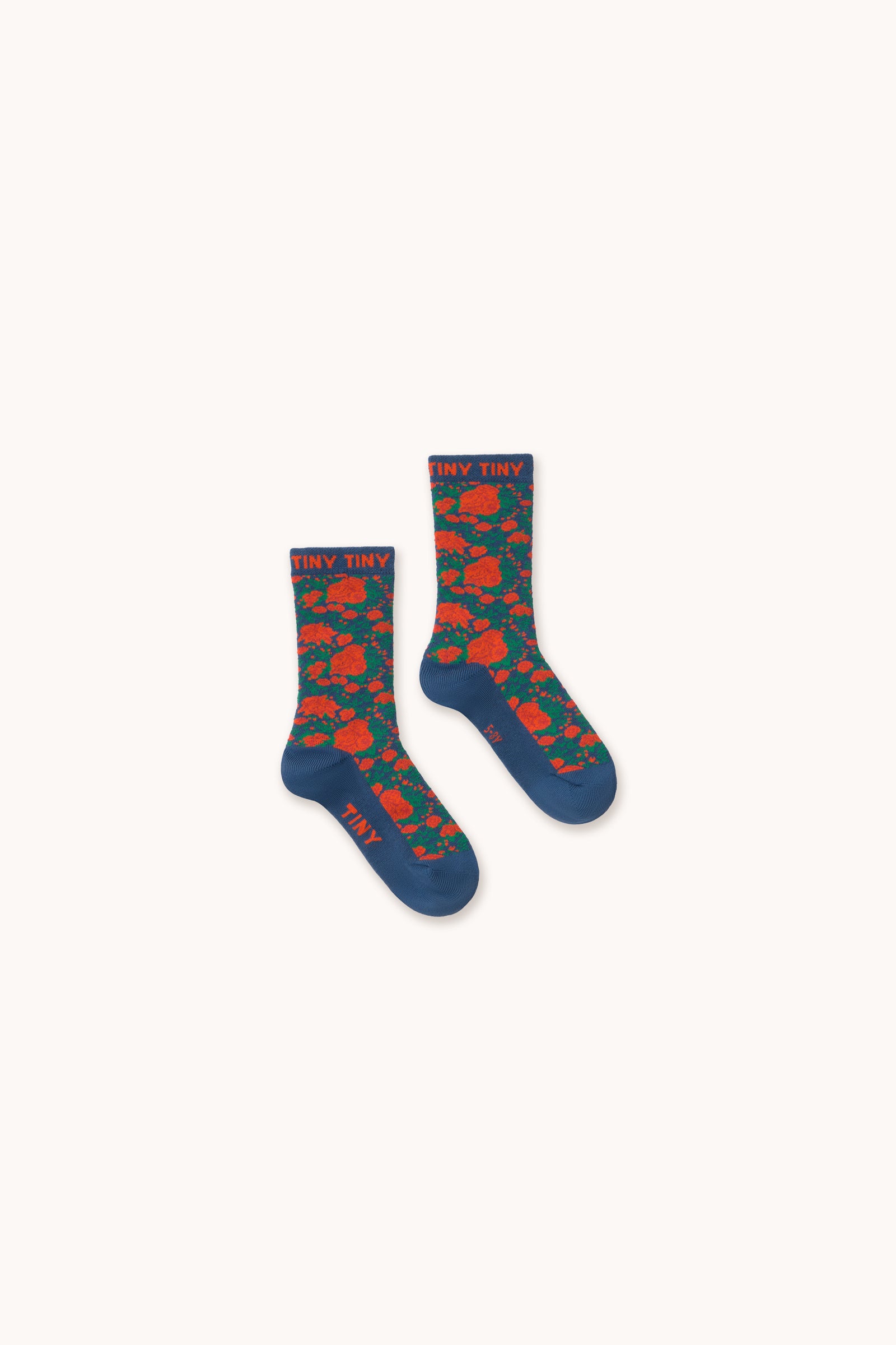 Roses Medium Socks LIGHT NAVY