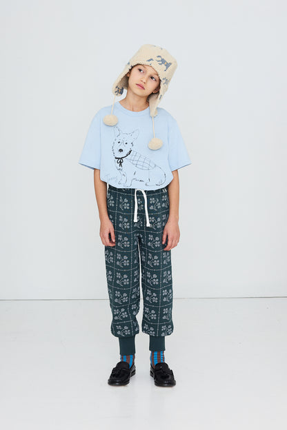 Tiny Corgi Graphic Tee WASHED BLUE