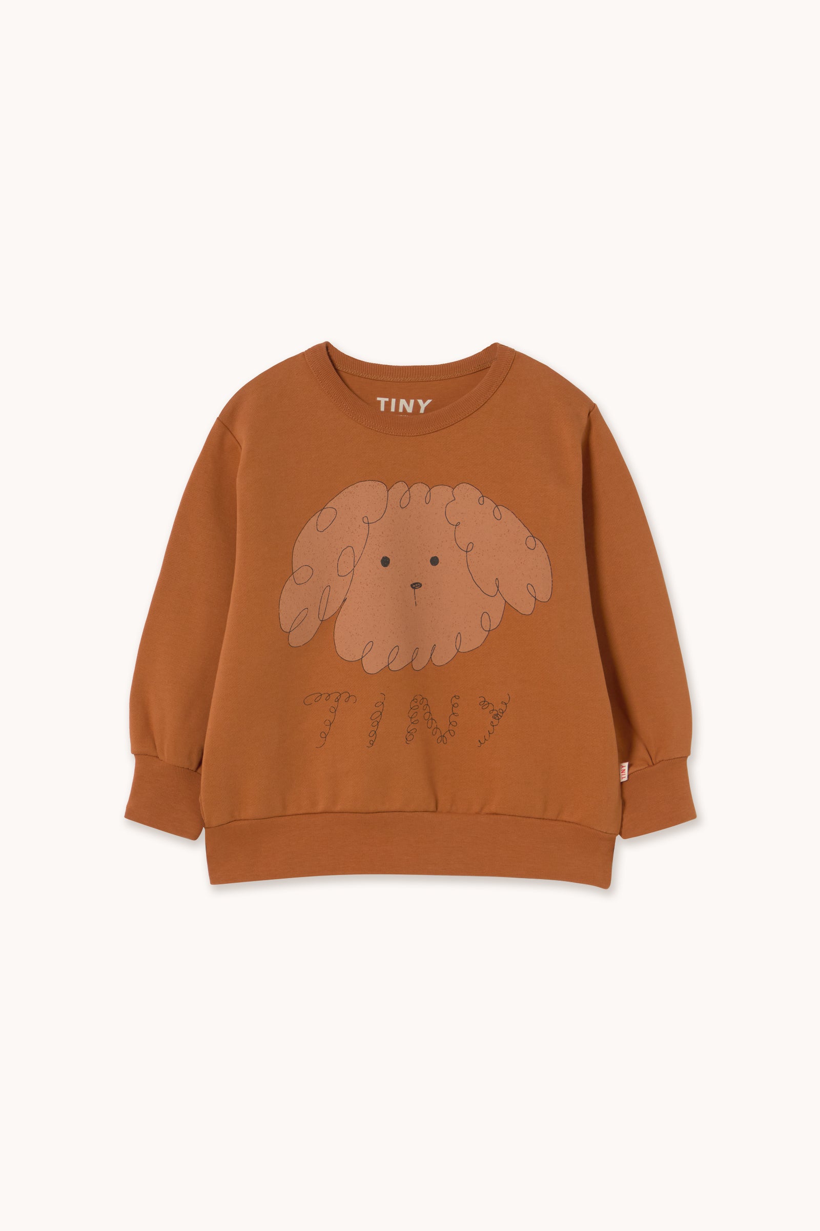 Curly Dog Graphic Sweatshirt BROWN