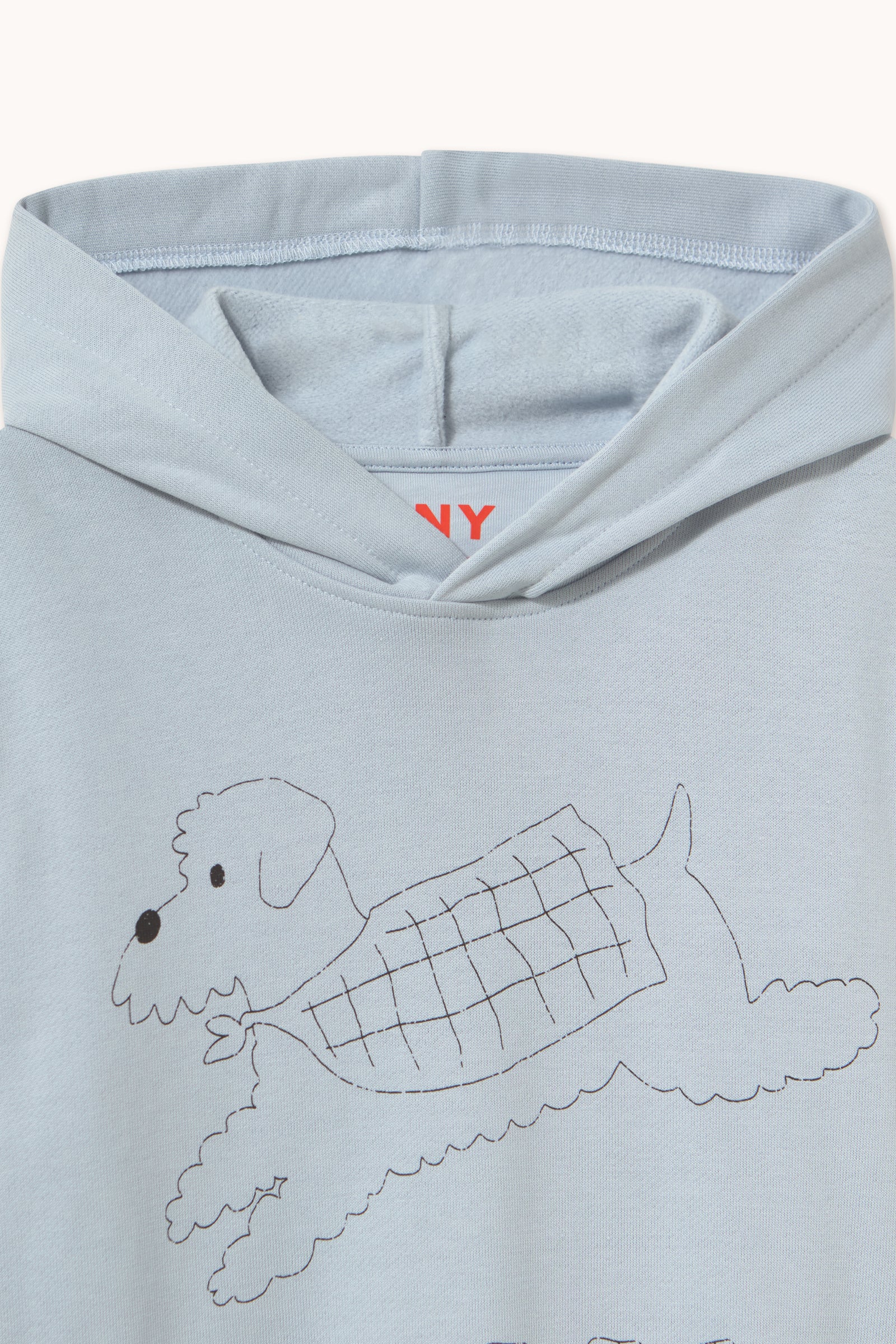Jump Dog Graphic Hoodie WASHED BLUE