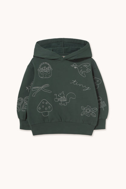 Tiny Apples Hoodie INK BLUE