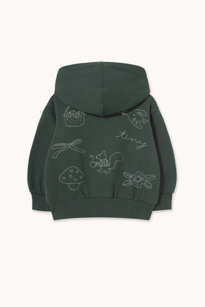 Tiny Apples Hoodie INK BLUE