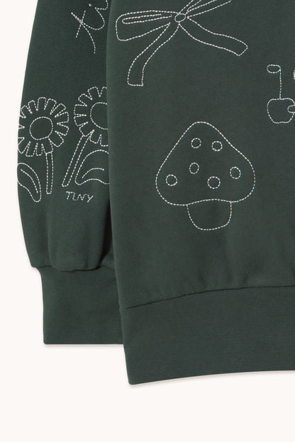 Tiny Apples Hoodie INK BLUE
