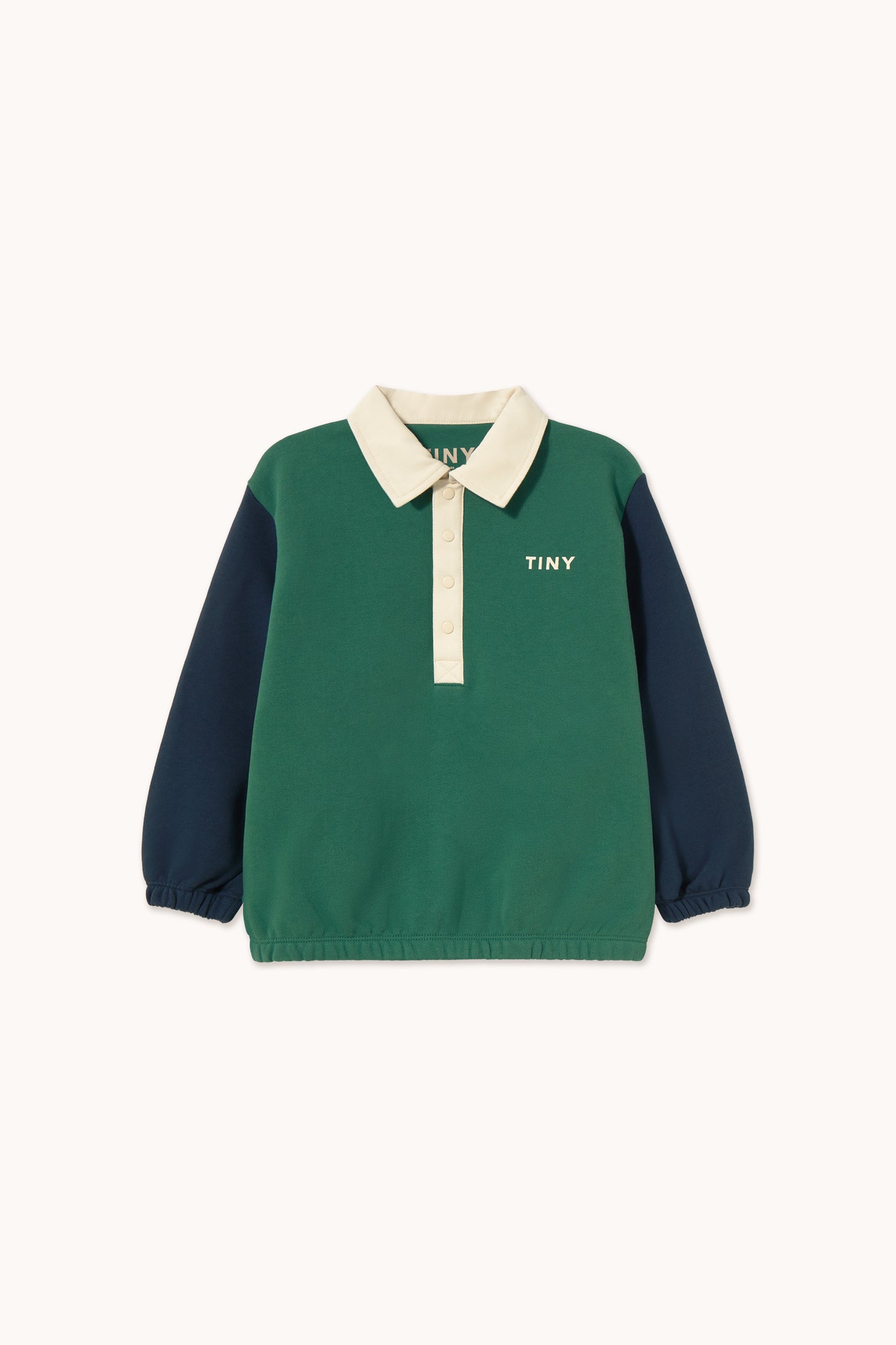 Color Block Polo Sleeve Tee