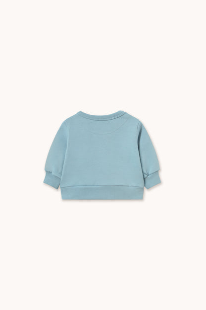 Curly Dog Graphic Baby Sweatshirt DENIM BLUE