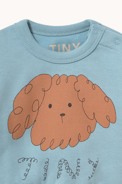 Curly Dog Graphic Baby Sweatshirt DENIM BLUE