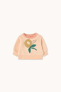 Tiny Daisy Graphic Baby Sweatshirt DARK NUDE